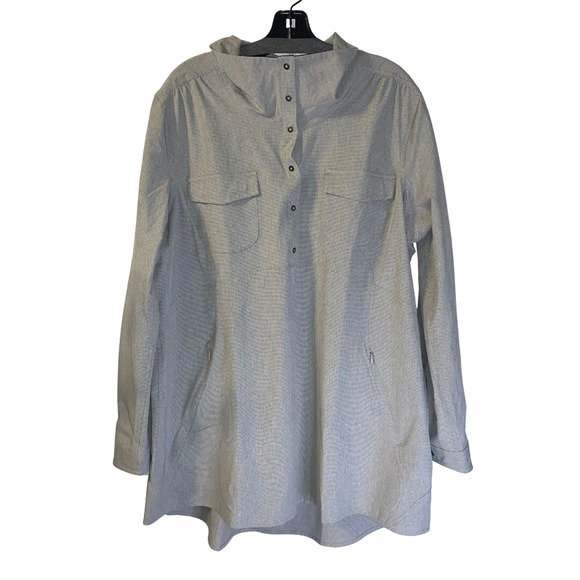 Duluth Women's Sol Survivor Sun Protection Tunic Top Size XL NEW Gray UPF 50+ - Picture 1 of 9